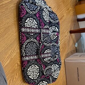 Vera Bradley Black and Pink Patterned Bag